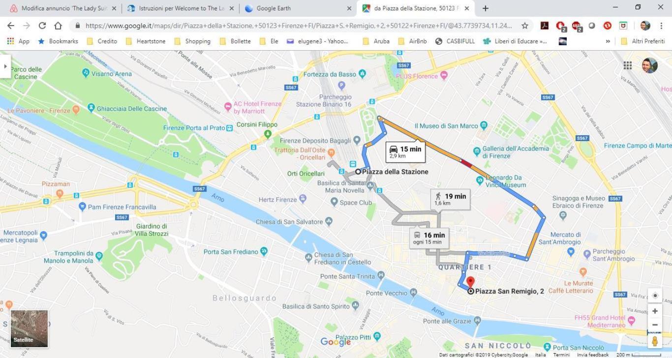 5 Min Dagli Uffizi Suite Wifi Confort Florenz Exterior foto