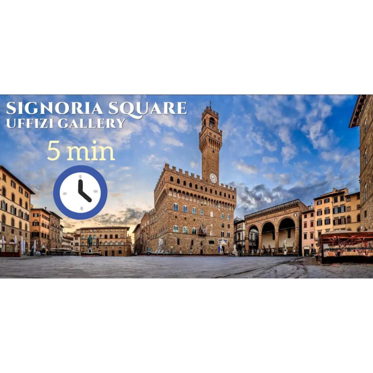 5 Min Dagli Uffizi Suite Wifi Confort Florenz Exterior foto